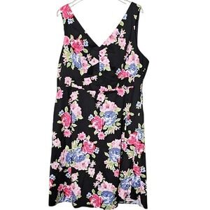 Torrid NWT Plus Size 22 V Neck Rockabilly Spring Pinup Fit n Flare Dress
